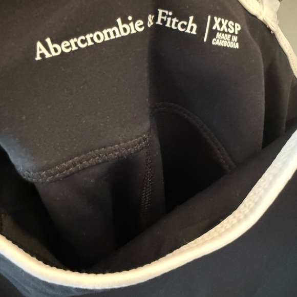 NWT Abercrombie & Fitch Mini Dress Skort Athletic Black White Size XXS Size 0 - Picture 15 of 16